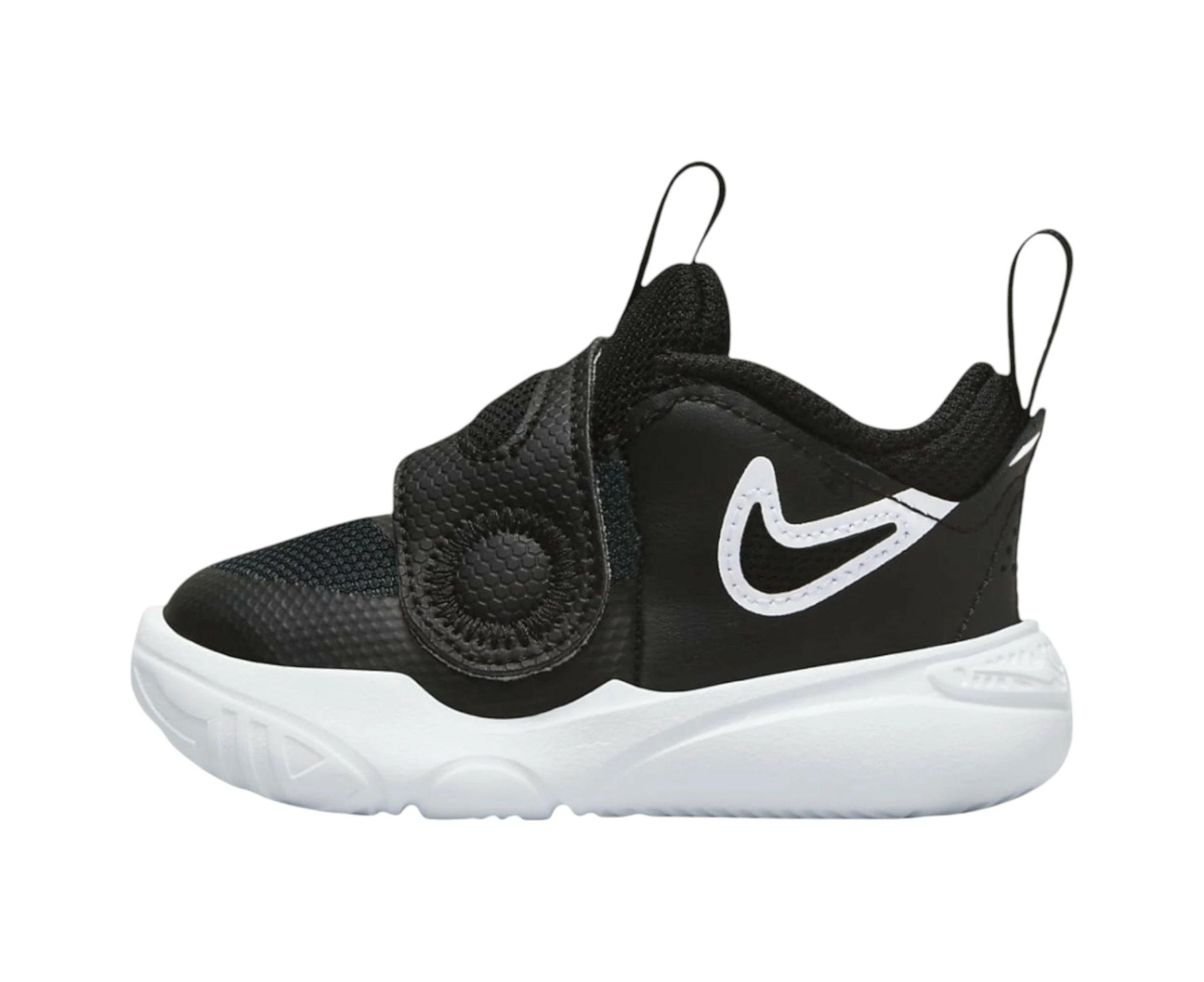 Boys Unisex Toddler Nike Team Hustle D 11 Black/ White Athletic Shoes