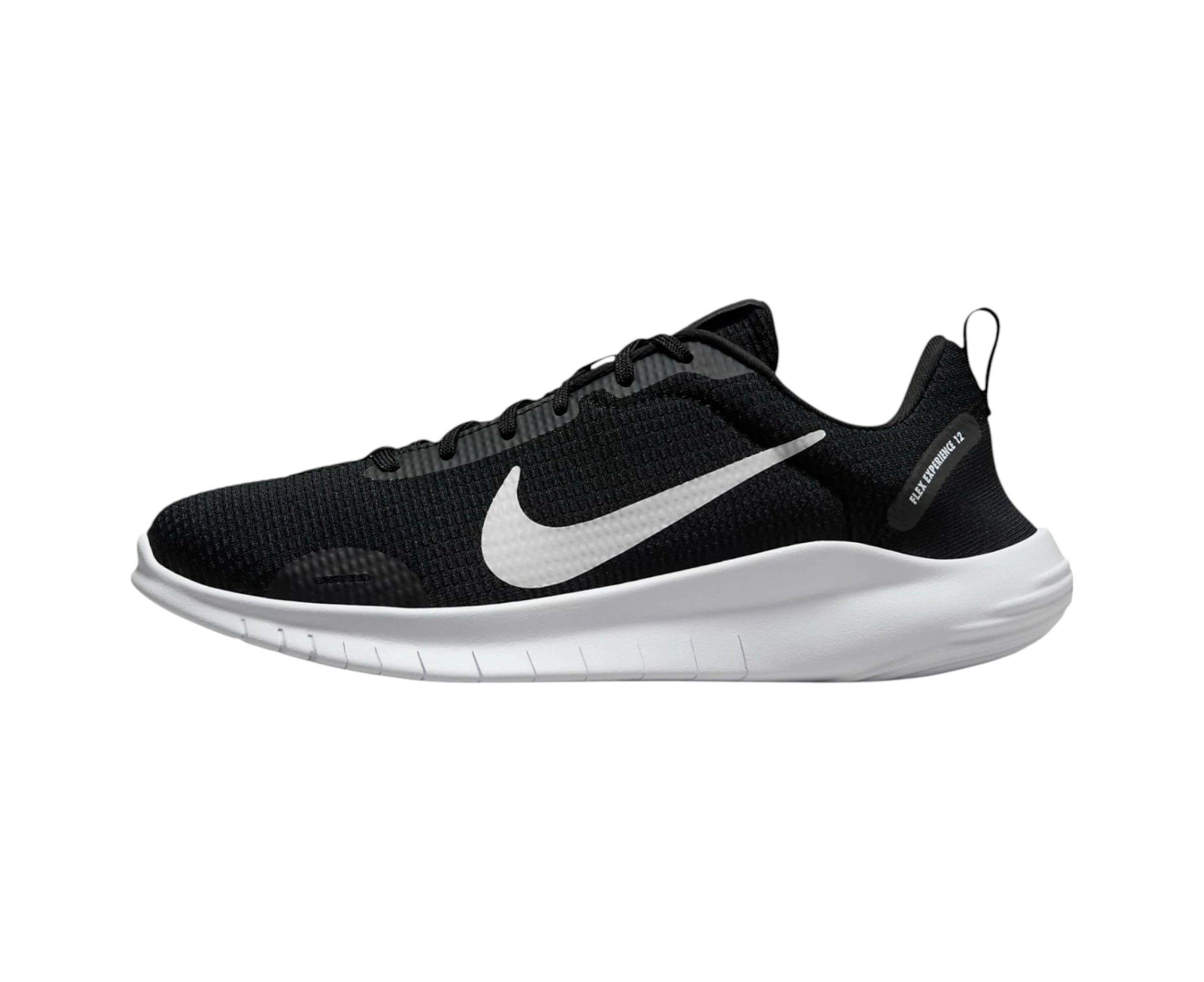 Womens Nike Flex Experience Run 12 Black/ White Athletic Running Shoes