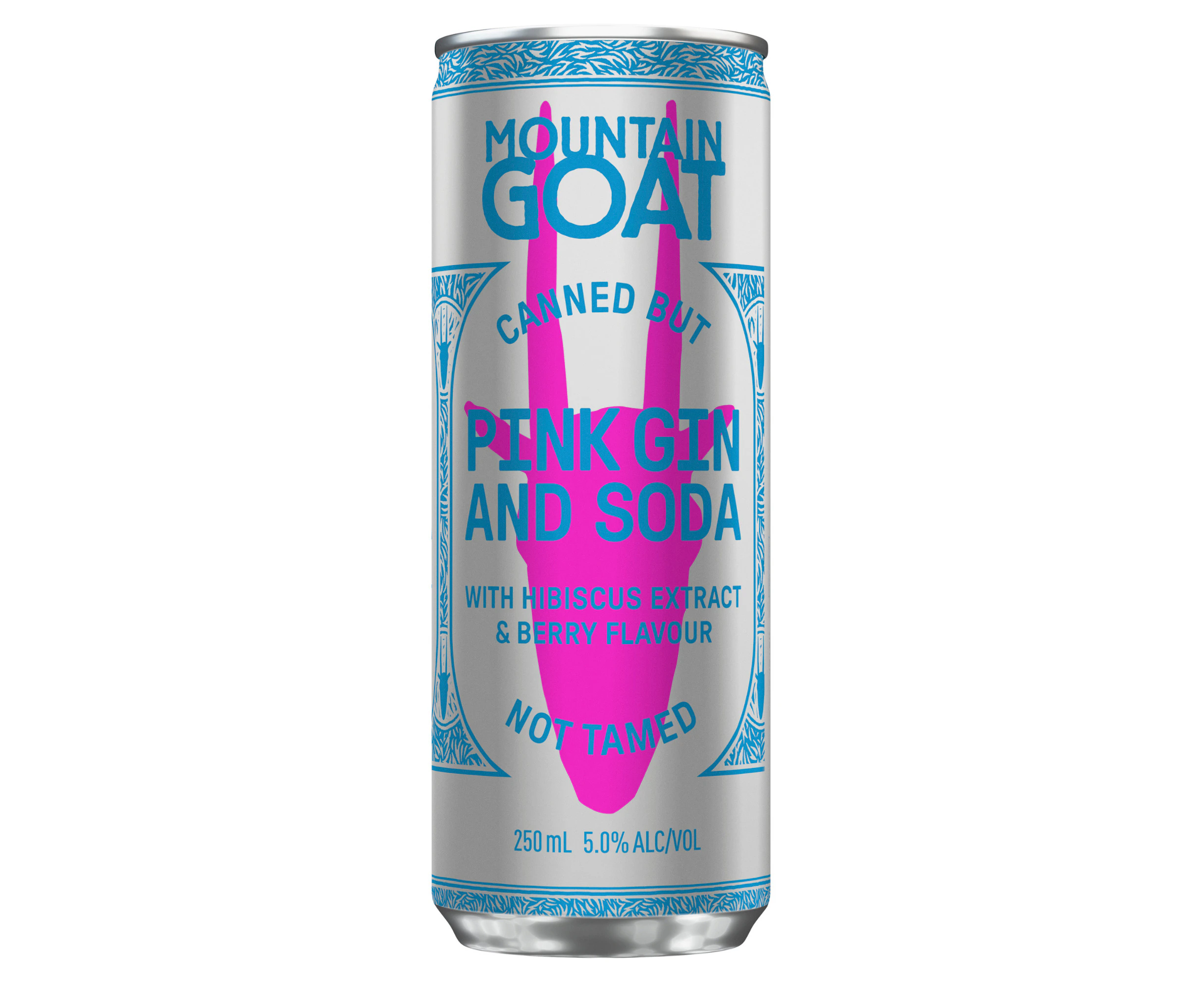 Mountain Goat Pink Gin and Soda 6X4 250mL Cans