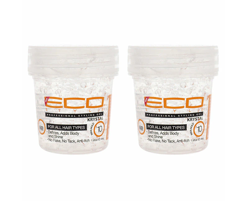 Eco Style Gel - Krystal by Ecoco for Unisex - 1.6 oz Gel - Pack of 2