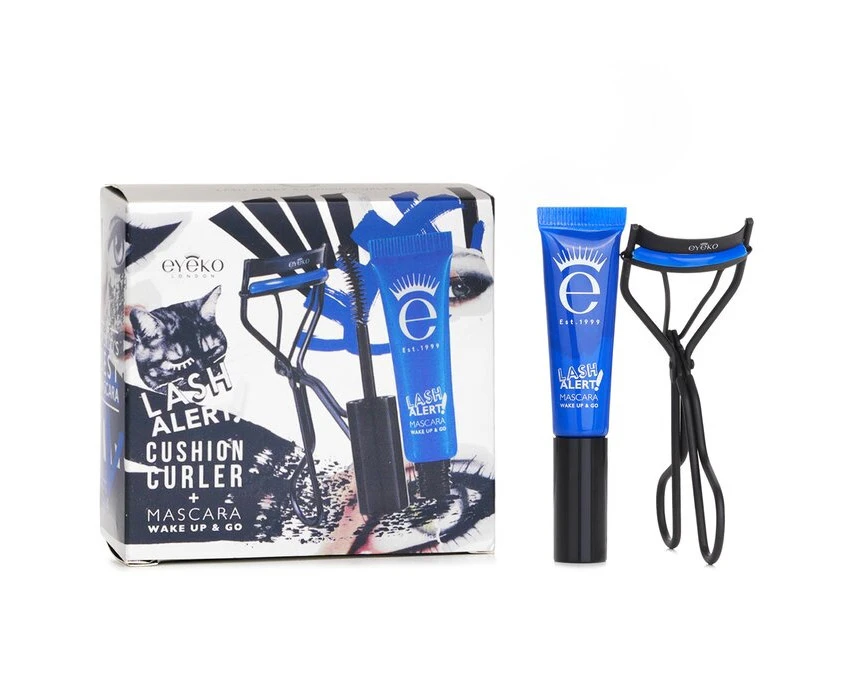 Eyeko Lash Alert Cushion Curler & Mascara Set: Curler + Mascara 4ml 2pcs