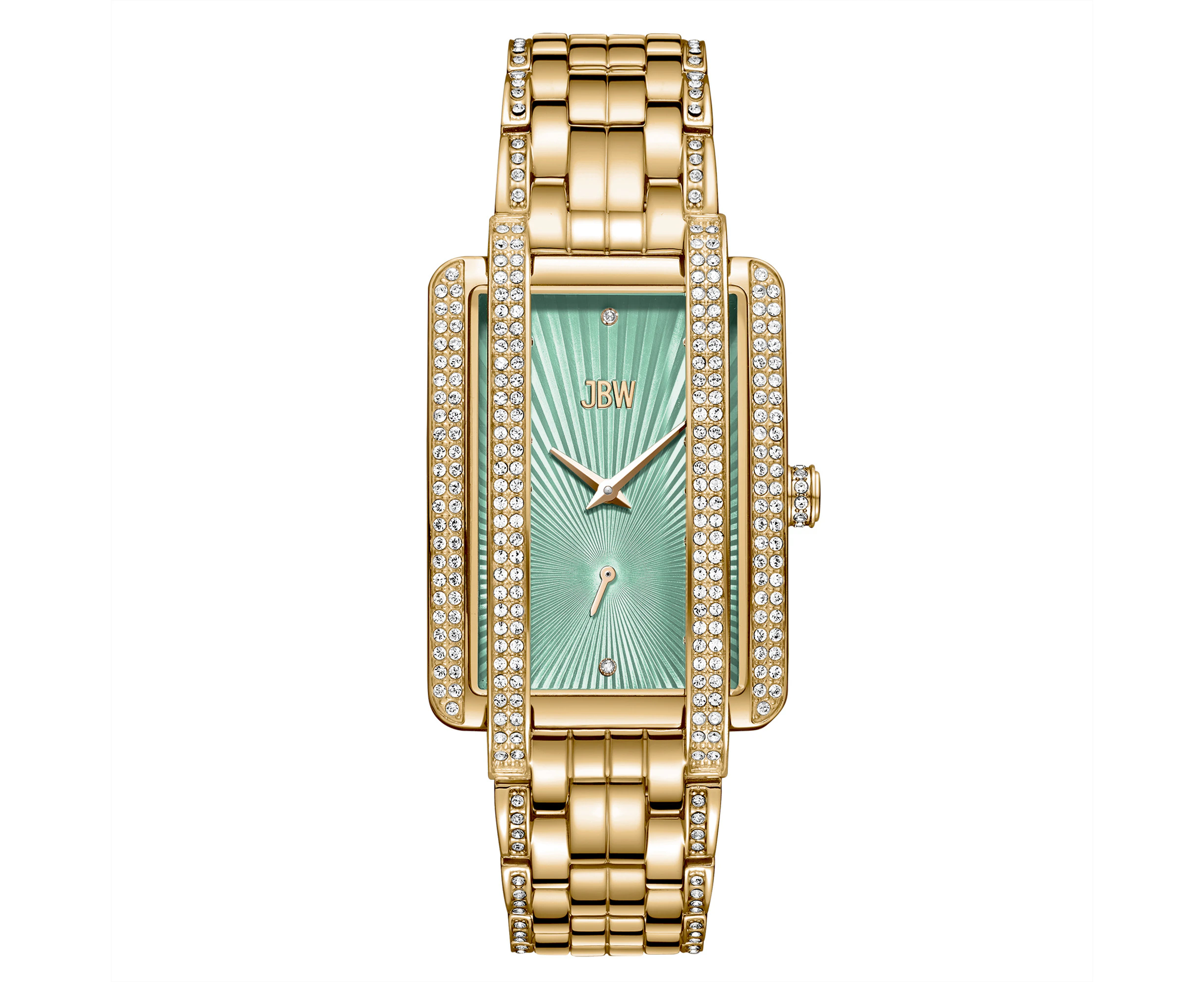 JBW Women's Mink .06 ctw Diamond 18k Gold-Plated Stainless Steel Watch J6358J