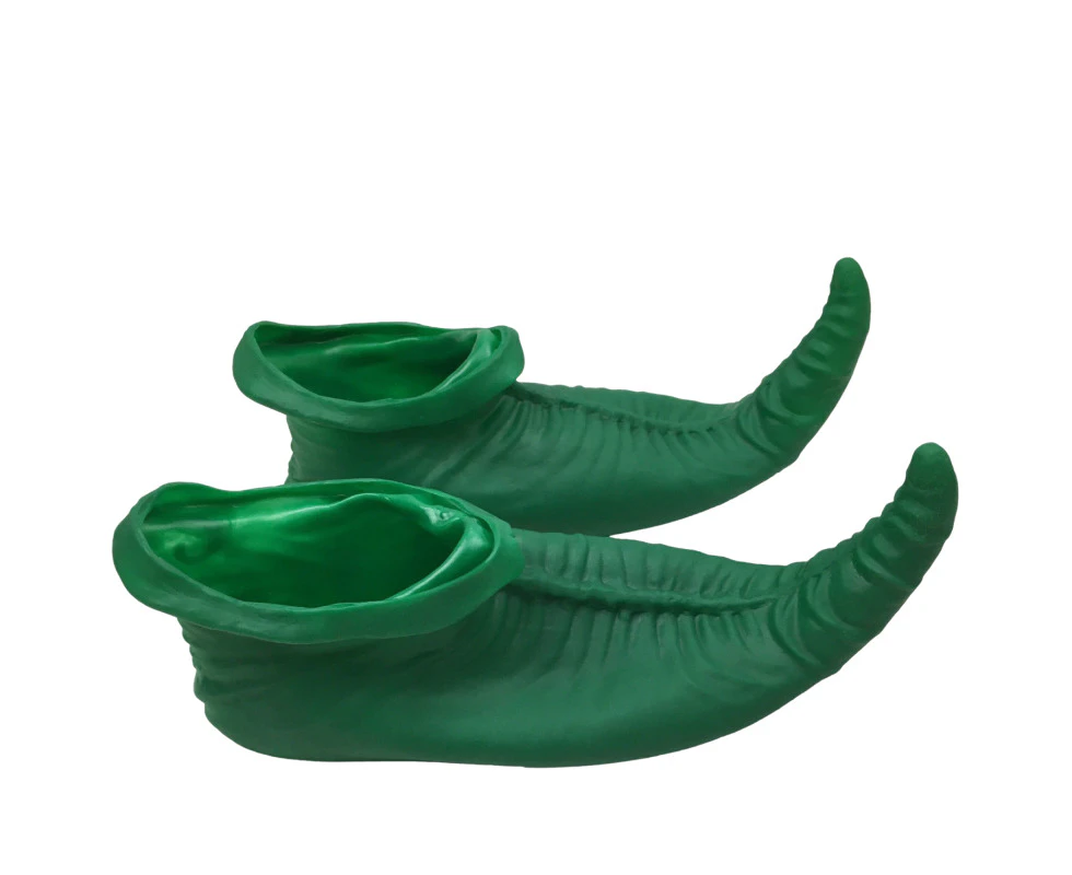 Footwear Elf Shoes Christmas Costume Elves Latex Dress Up Party Xmas St Patricks Day Boots Green