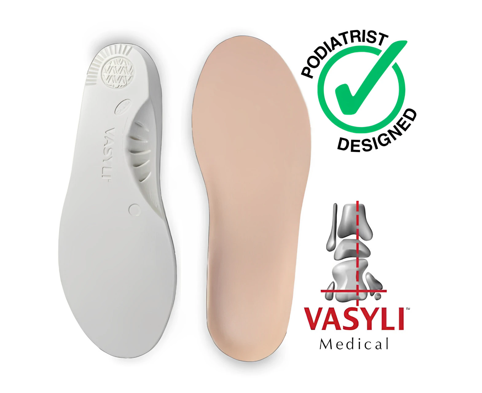 Vasyli Diabetic Orthotics Insoles Pain Relief Sensitive Diabetes Ulcers Soft