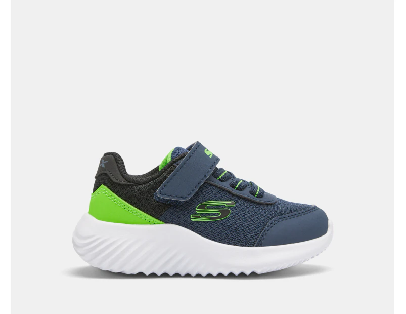 Skechers Toddler Boys' Bounder Trekzic Runners - Navy/Lime