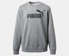 Puma Kids'/Youth Essentials No. 1 Logo Crew - Medium Grey Heather