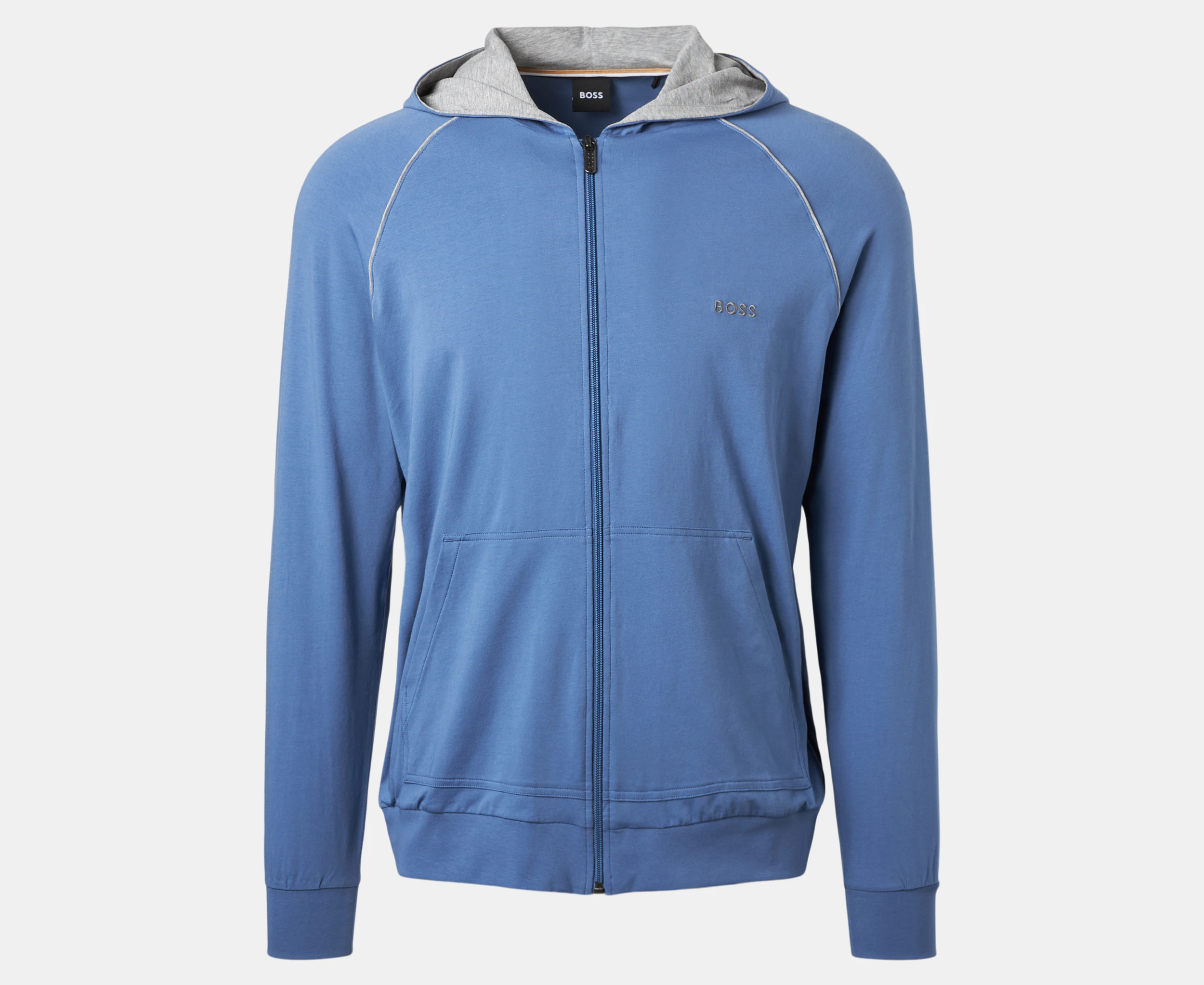 Hugo Boss Men's Mix & Match Full-Zip Hooded Jacket - Blue