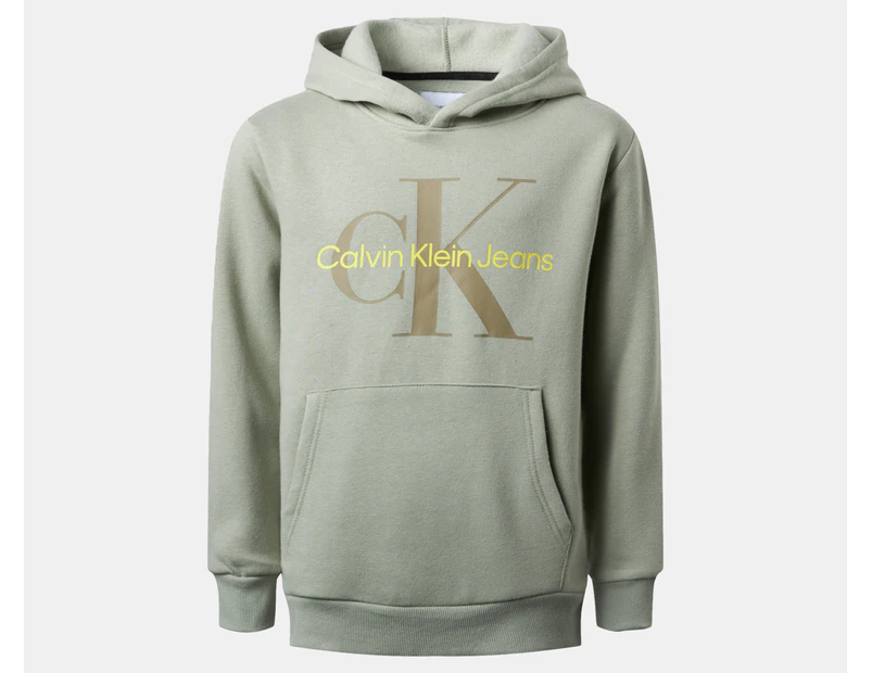 Calvin Klein Youth Boys' Monologo Pullover Hoodie - Tea