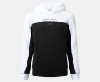 Calvin Klein Jeans Youth Boys' Terry Colourblock Hoodie - Black/White