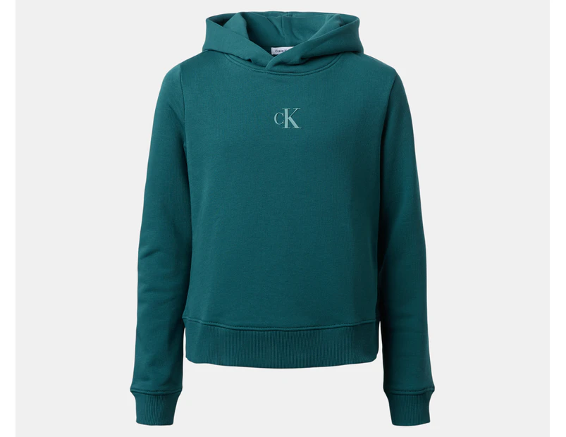 Calvin Klein Jeans Youth Girls' Logo Boxy Hoodie - Atlantic Deep