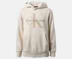 Calvin Klein Youth Boys' Monologo Pullover Hoodie - Oatmeal