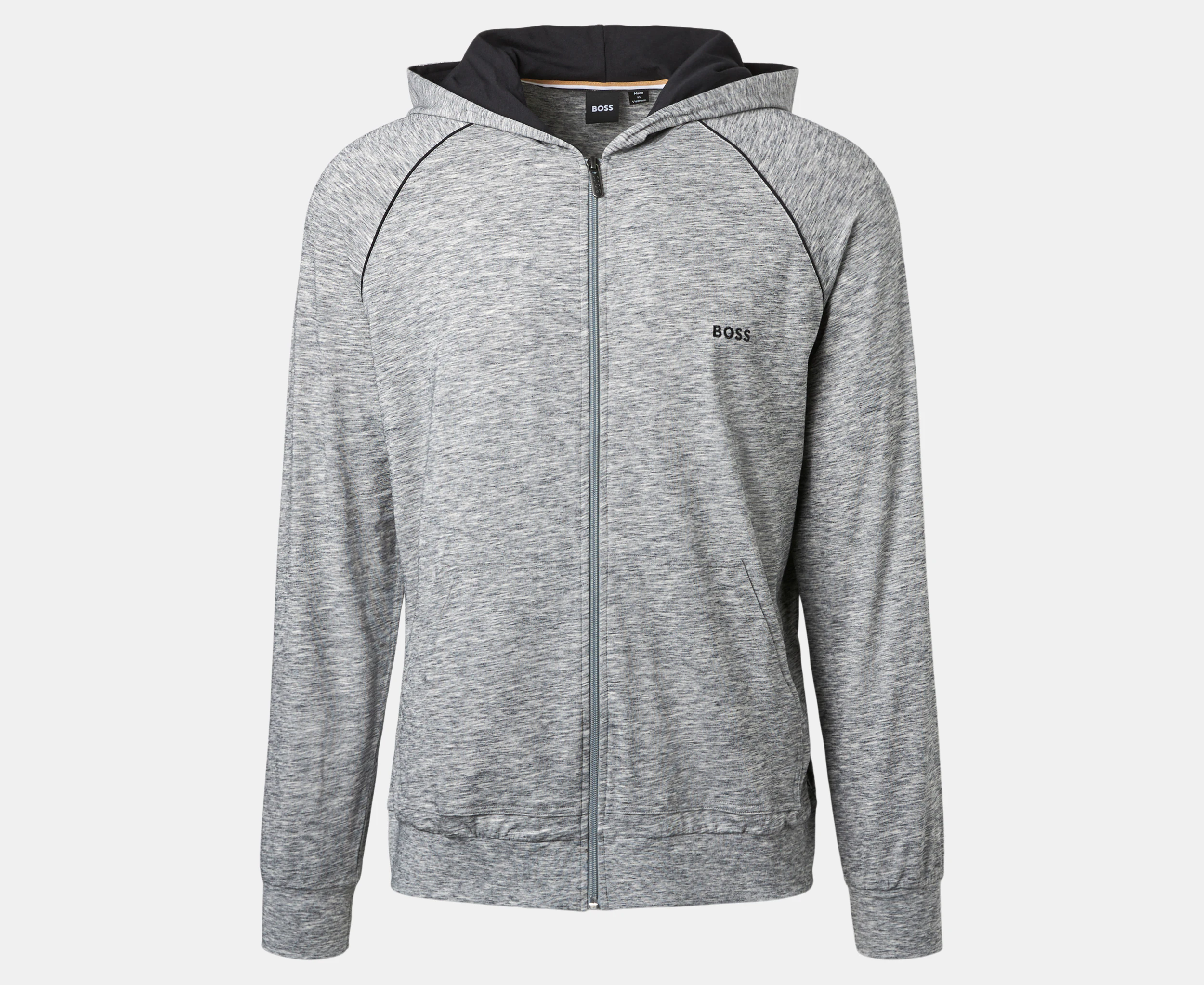 Hugo Boss Men's Mix & Match Full-Zip Hooded Jacket - Grey