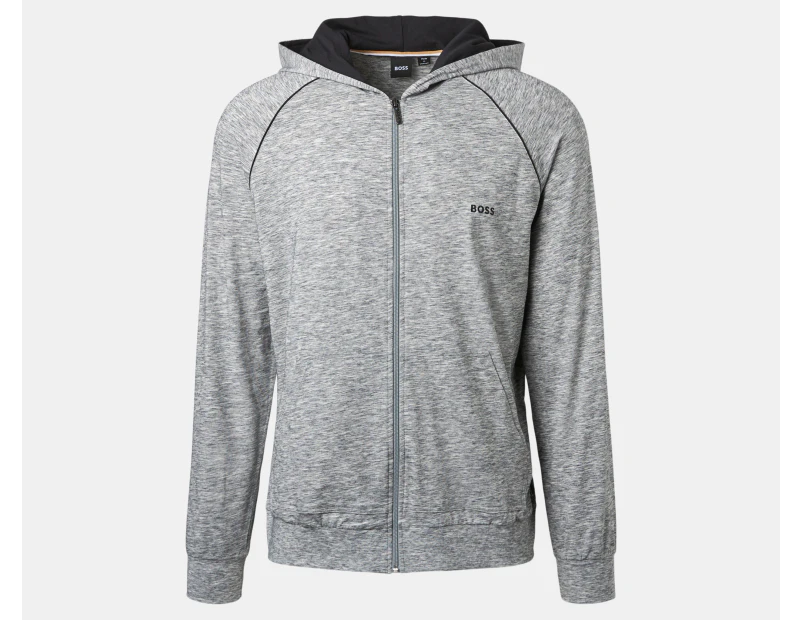 Hugo Boss Men's Mix & Match Full-Zip Hooded Jacket - Grey