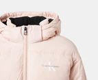 Calvin Klein Jeans Youth Girls' Short Puffer Jacket - Rose Clay