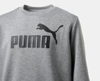 Puma Kids'/Youth Essentials No. 1 Logo Crew - Medium Grey Heather