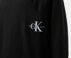 Calvin Klein Jeans Youth Girls' Monogram Off Placed Sweatshirt - Black