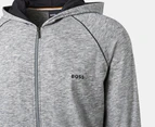 Hugo Boss Men's Mix & Match Full-Zip Hooded Jacket - Grey