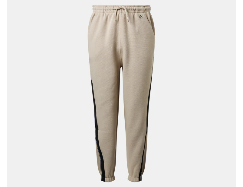 Calvin Klein Jeans Youth Boys' Pique Tape Joggers / Sweatpants - Plaza Taupe