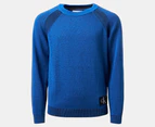 Calvin Klein Jeans Youth Boys' Two Toned Badge Sweater - Kettle Blue