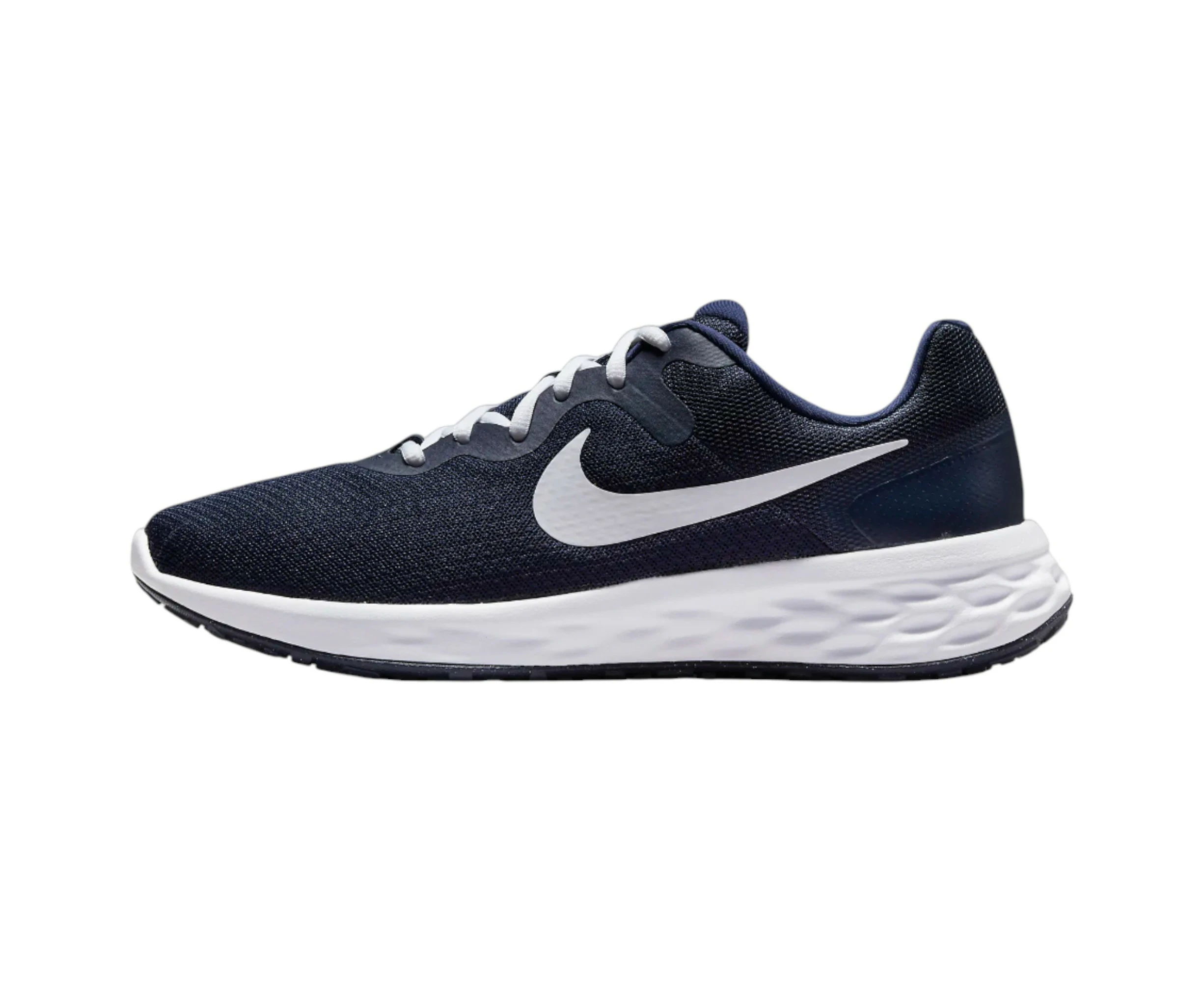 Mens Nike Revolution 6 Next Nature Midnight Navy/ White Athletic Running Shoes