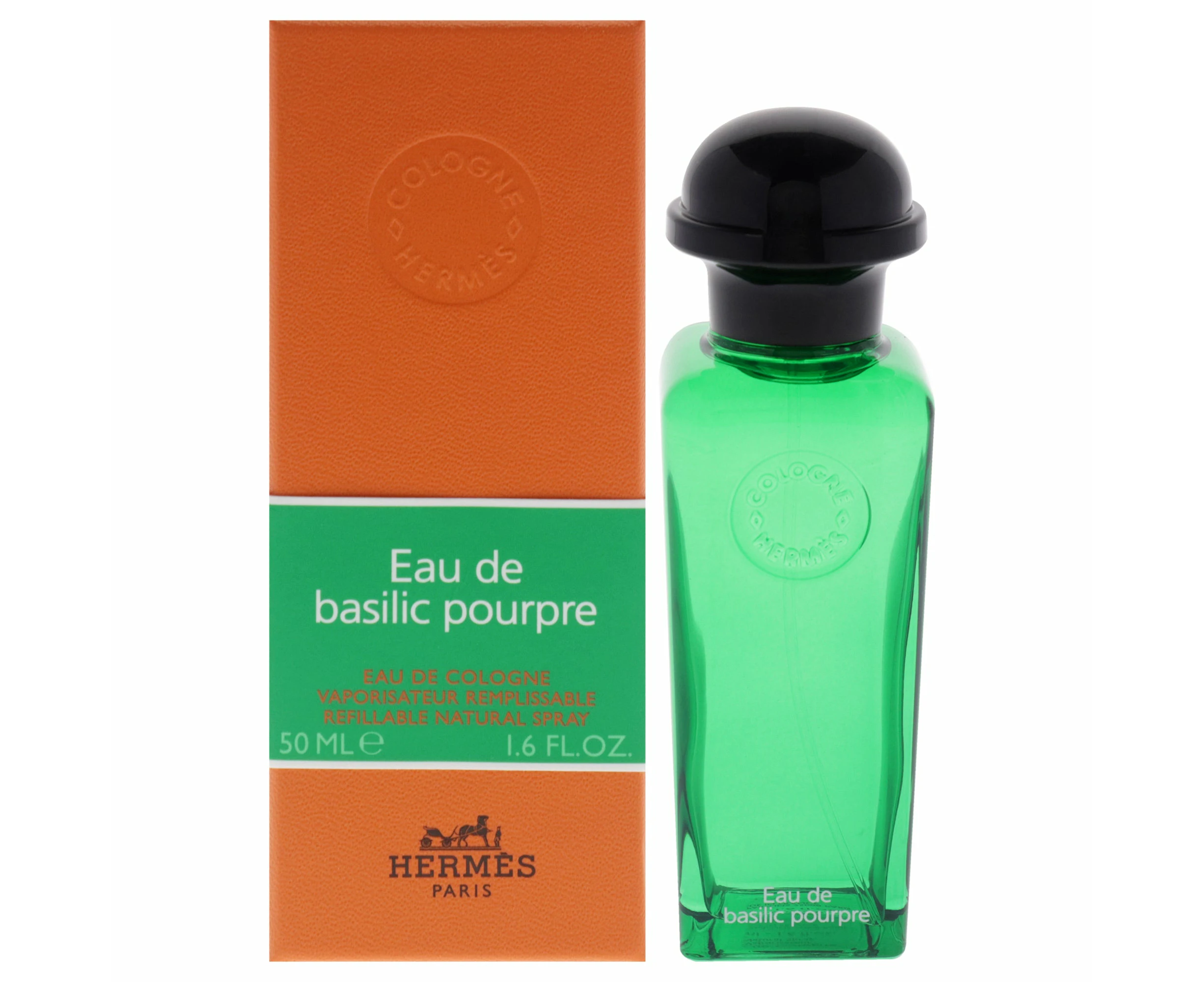 Hermes Eau De Basilic Pourpre EDC Refillable Spray 50ml/1.7oz