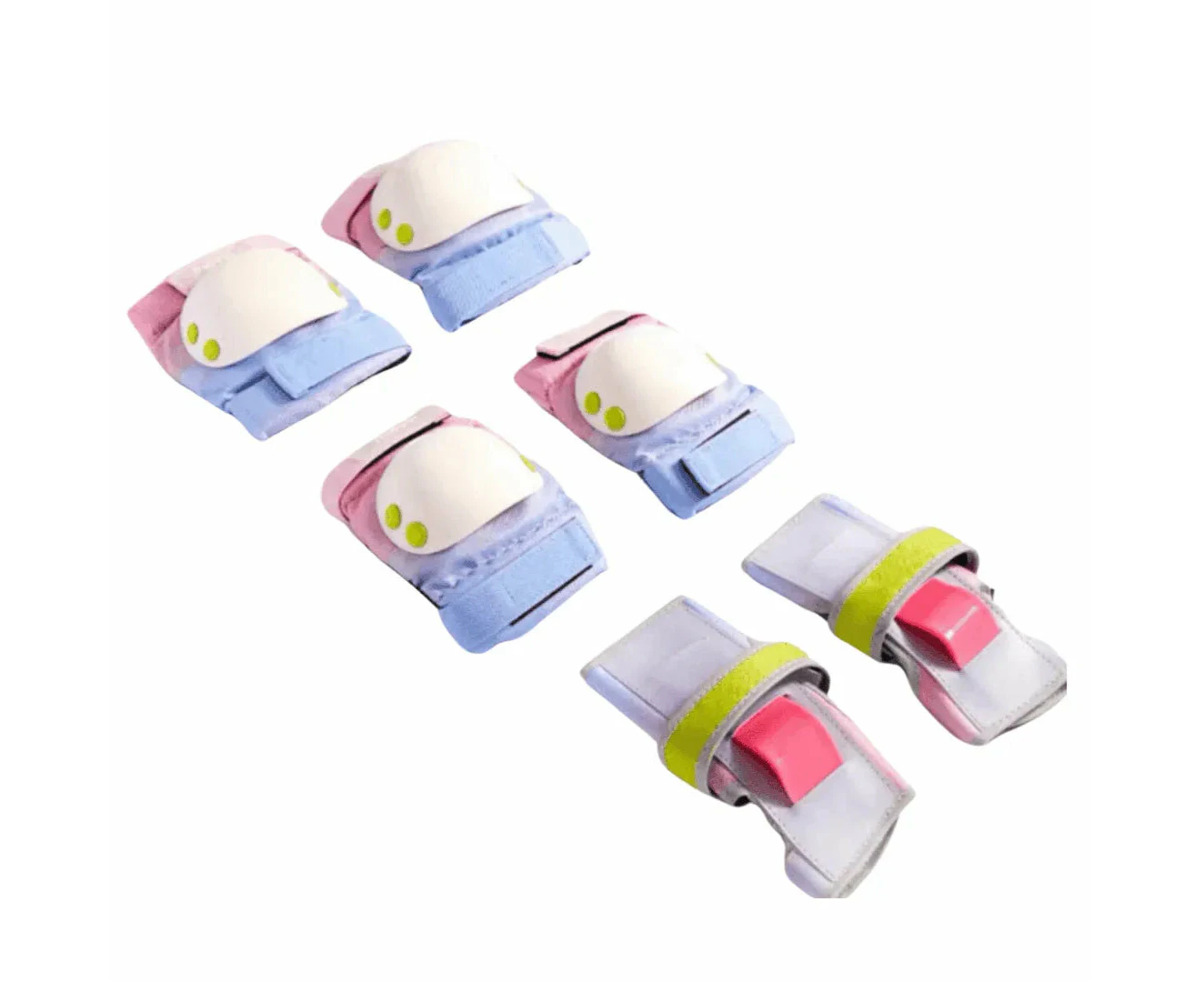 Mideer Knee & Elbow Pads 6 Pcs for Kids 3 to 6 Year Olds - Rainbow