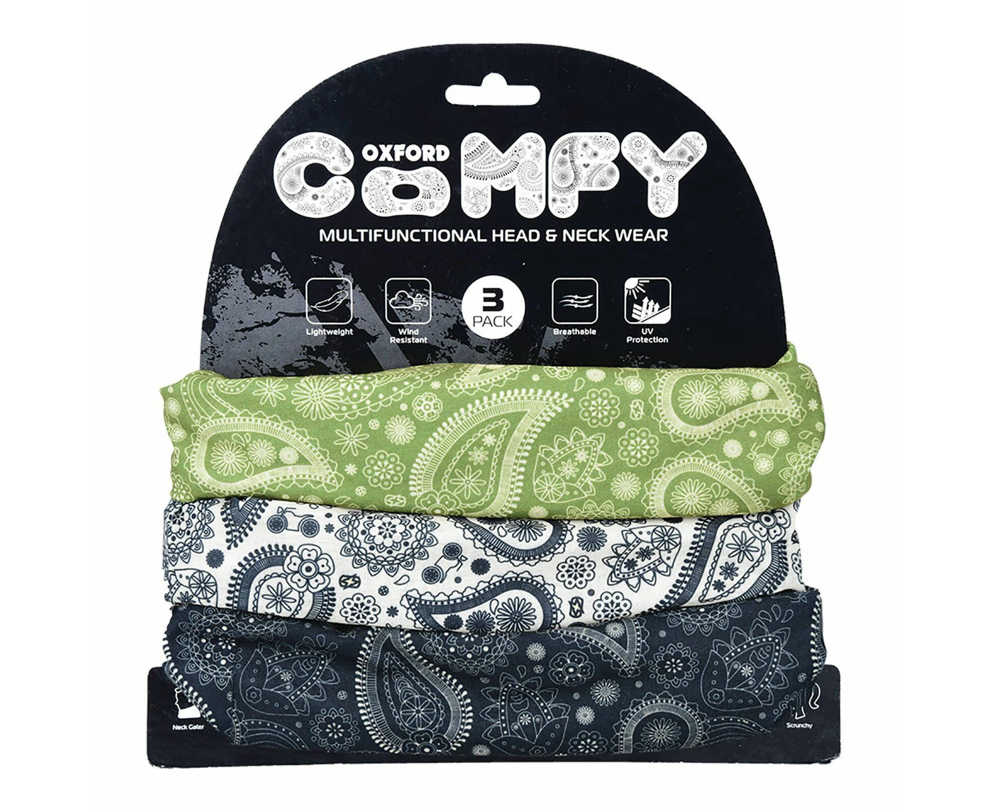 Oxford Comfy - Paisley (3 Pack)