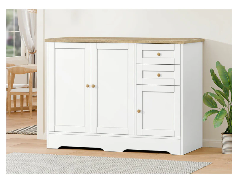 ALFORDSON Buffet Sideboard Cupboard Storage Cabinet Kitchen Hallway Doors White