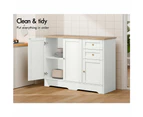 ALFORDSON Buffet Sideboard Cupboard Storage Cabinet Kitchen Hallway Doors White