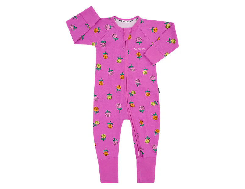 Bonds Baby Zip Wondersuit - Rose Garden Purple