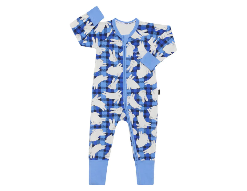 Bonds Baby Zip Wondersuit - Blue/White