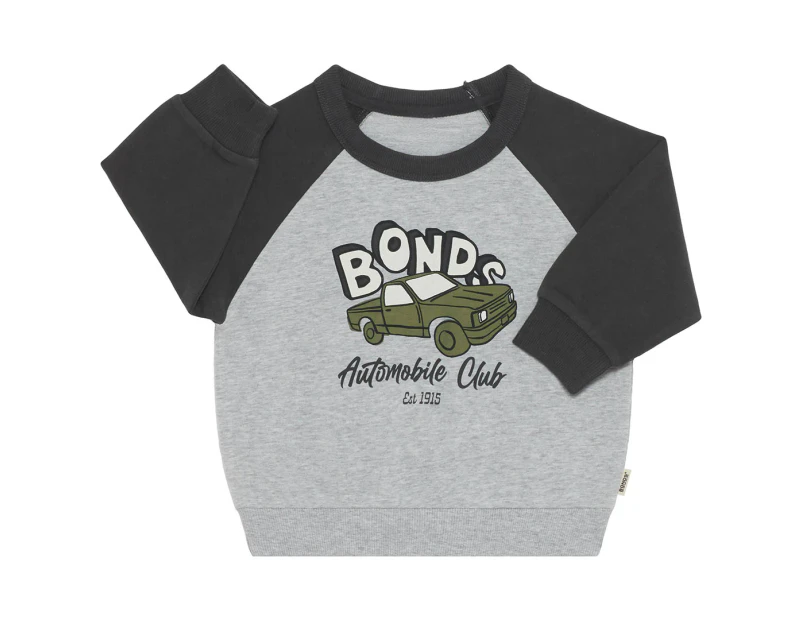 Bonds Baby Soft Threads Pullover - Camo Car/Black