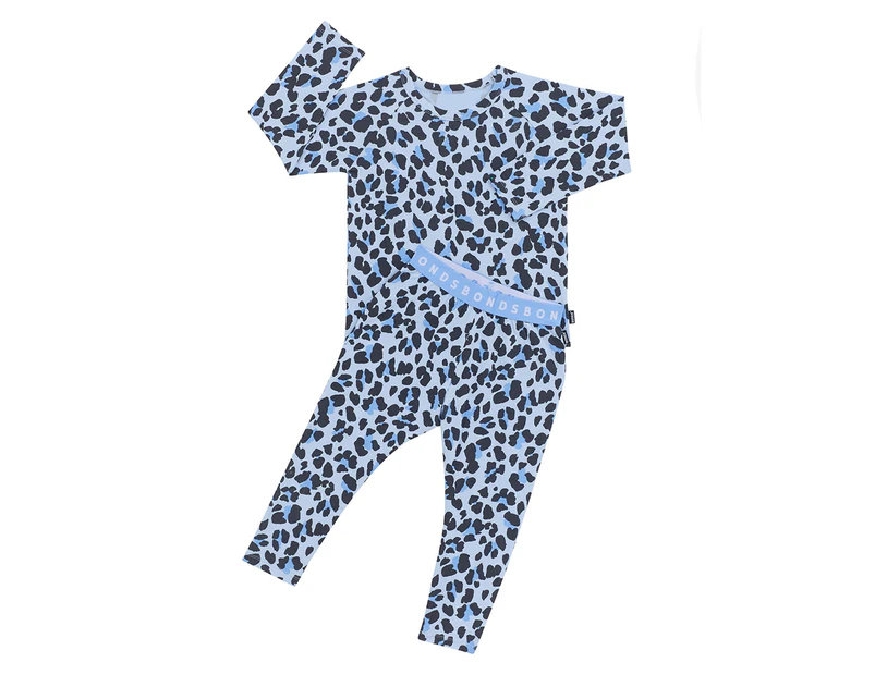 Bonds Toddler/Kids' Long Sleeve Tee & Leggings Pyjama Sleep Set - Leopard Dreaming