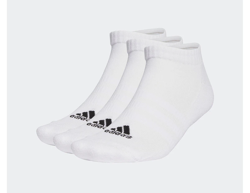 Adidas Unisex Cushioned Sportswear Low-Cut Socks 6-Pack - White/Black