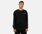 Silent Theory Men's Limits Scoop Crew - Washed Black