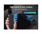 BLACK LORD Treadmill Electric Walking Pad Incline Shock Absorbers Gym Black w/ Smart Watch