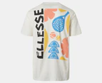 Ellesse Men's Impronta Tee / T-Shirt / Tshirt - Off White