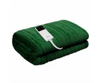 Giselle Electric Throw Rug Heated Blanket Fleece Green