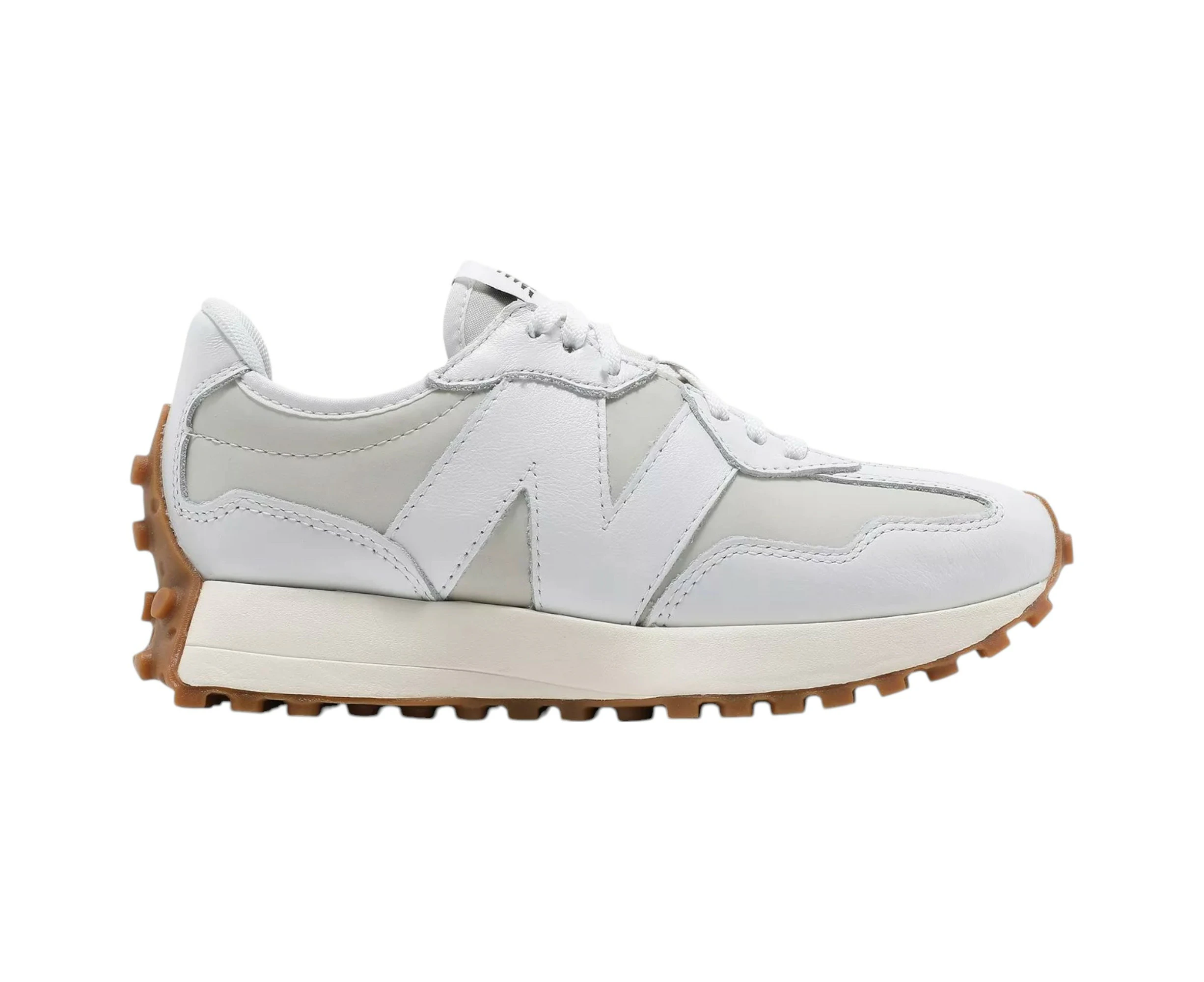 Womens New Balance 327 White Moonbeam Athletic Shoes