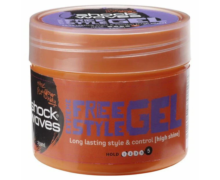 Target Shock Waves Hold Extreme Free Style Gel - 250ml