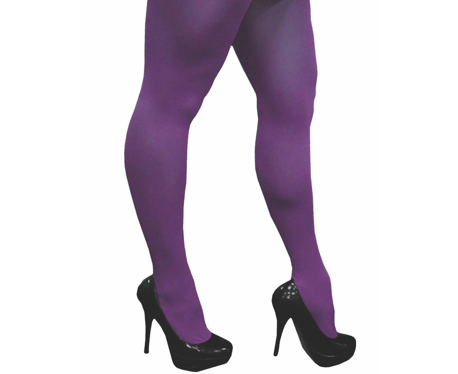 Purple Full Length Colour Tights Stockings