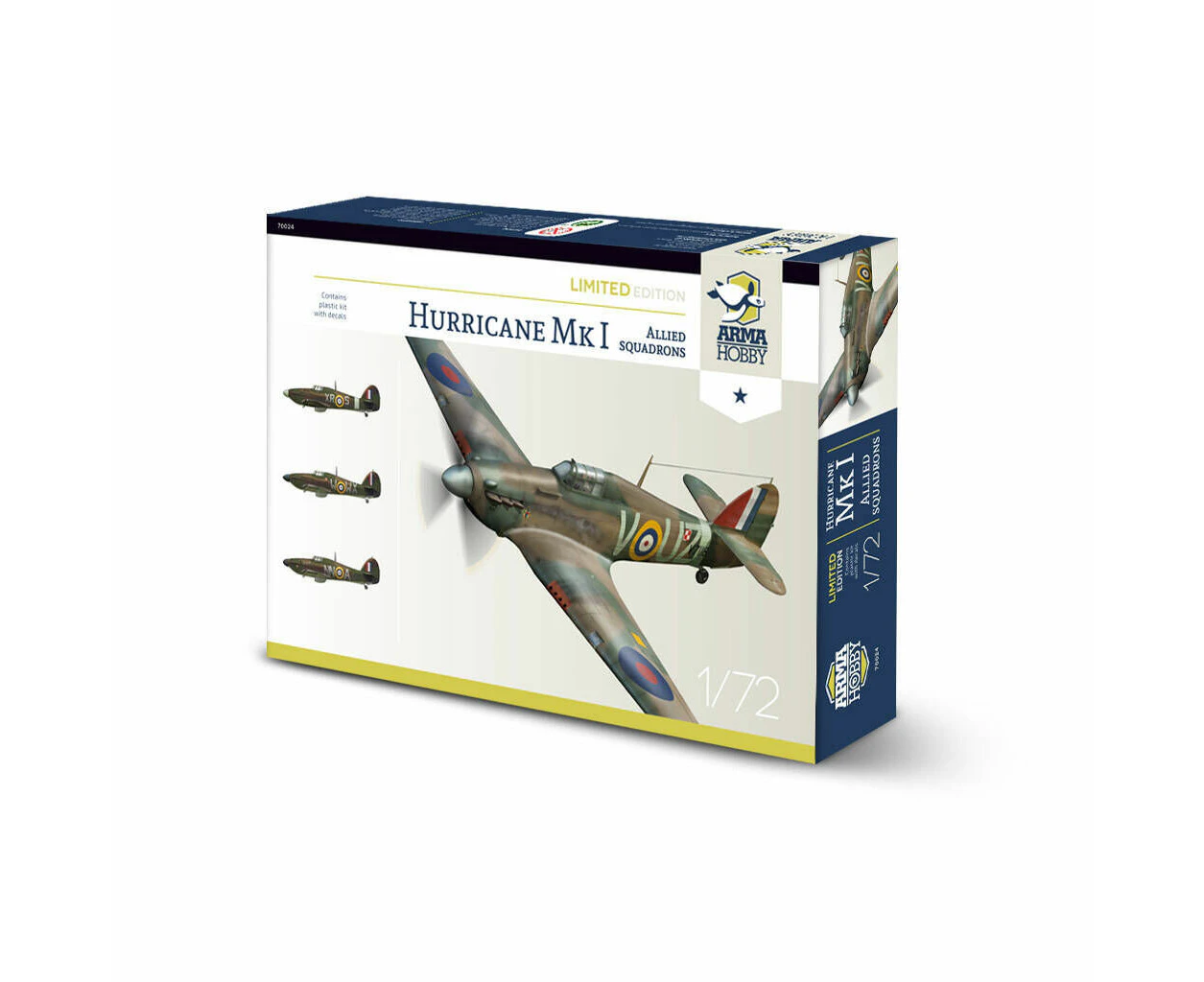 Arma Hobby 1/72 Hurricane Mk I Allied Squadrons Limited Edition Plastic Model Kit [70024]