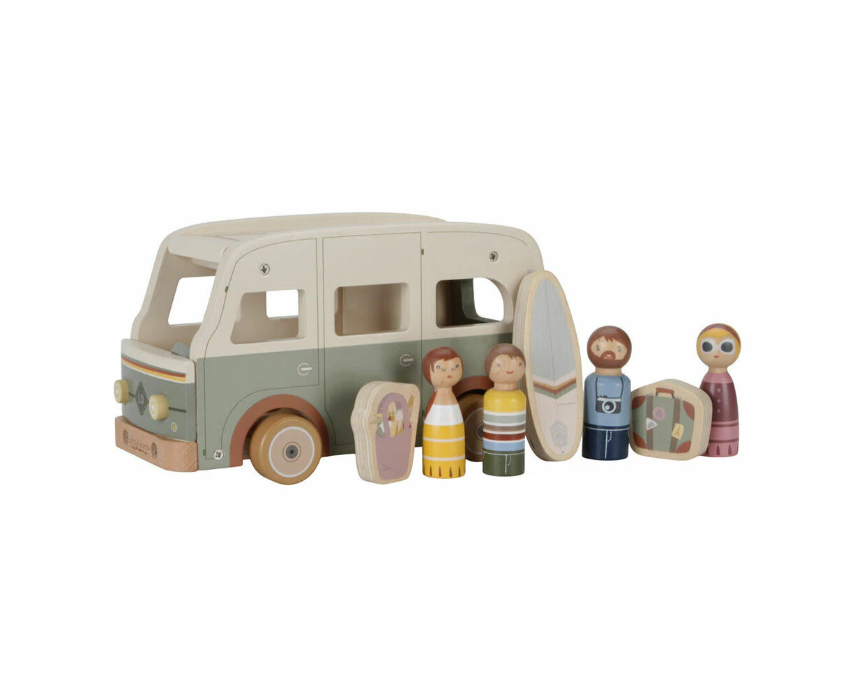 Little Dutch Vintage Wooden Campervan w/ Figurine Kids/Children Toy 18m+