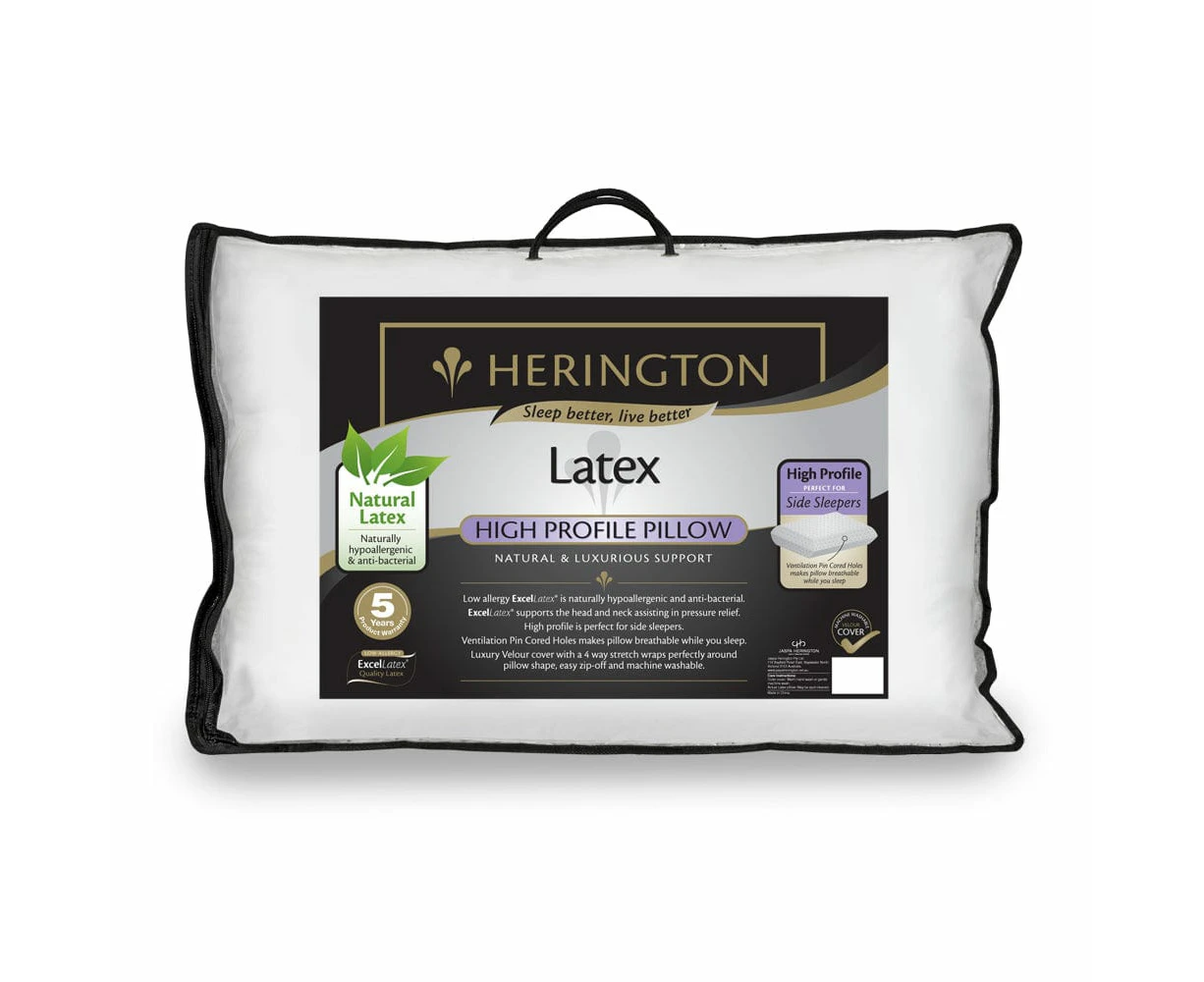 Herington Latex High Pillow 16X67X43cm