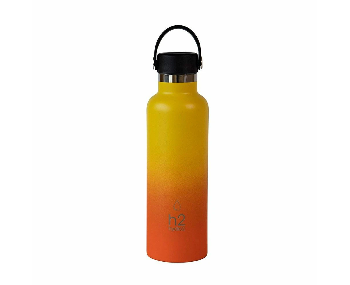 h2 hydro2 Flash Ombre Water Bottle Sunset 750ml Yellow  - Sunset Yellow