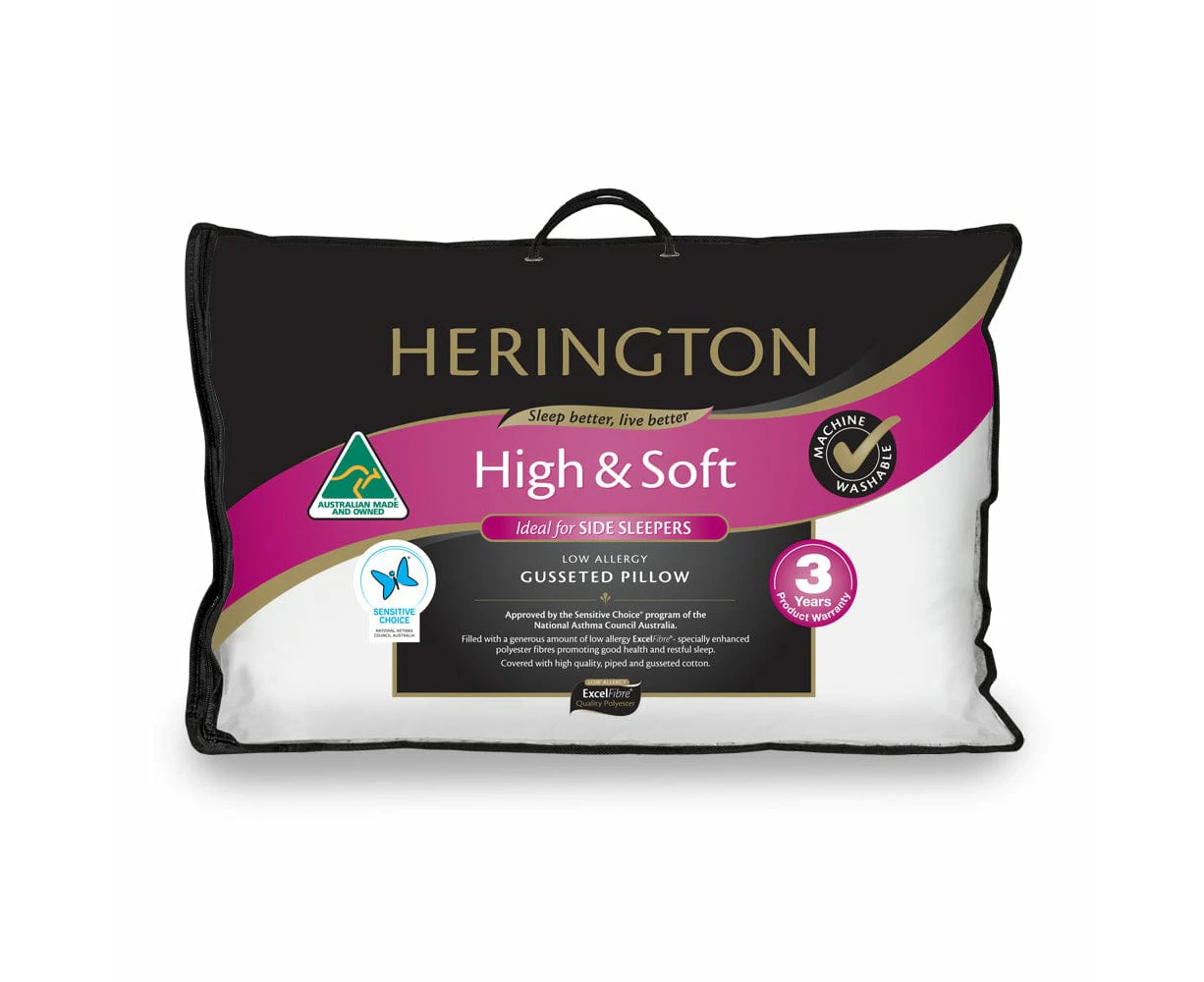 Herington High Soft Pillow with Gusset 19X47X70cm