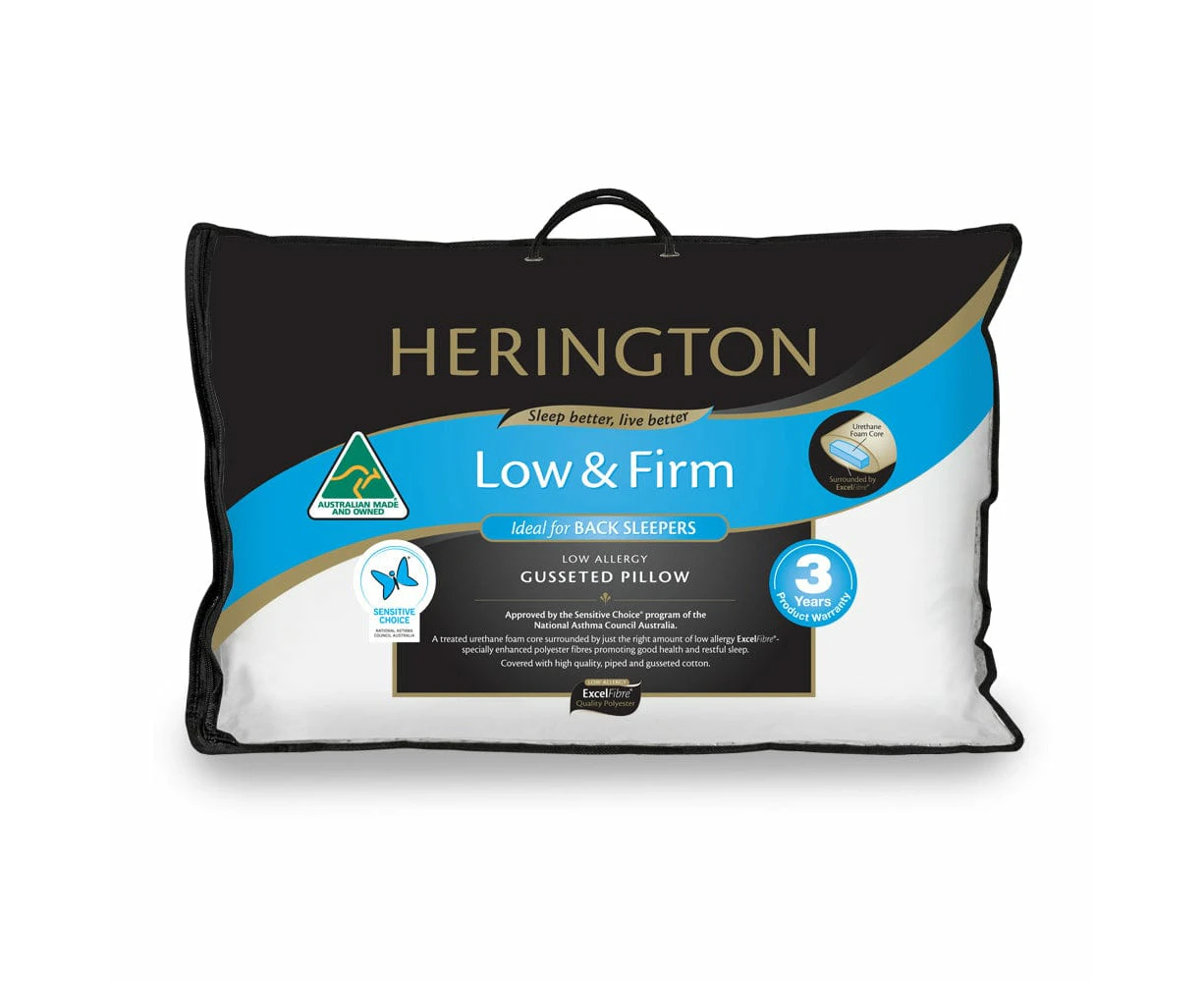 Herington Low Firm Pillow with Gusset 19X47X70cm