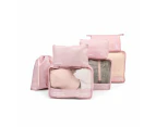 7 Piece Packing Cube, Pink - Anko