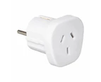 Adaptor, AU/NZ Plug to EU Socket, Double Round Pins - Anko