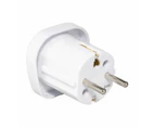 Adaptor, AU/NZ Plug to EU Socket, Double Round Pins - Anko